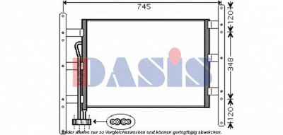 AKS DASIS 262260n -  Конденсатор, кондиционер